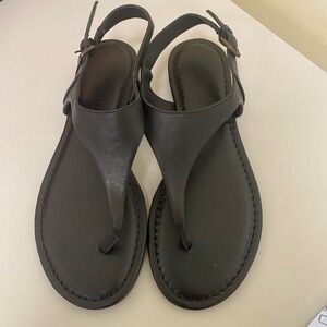 Black ALDO buckle back sandals